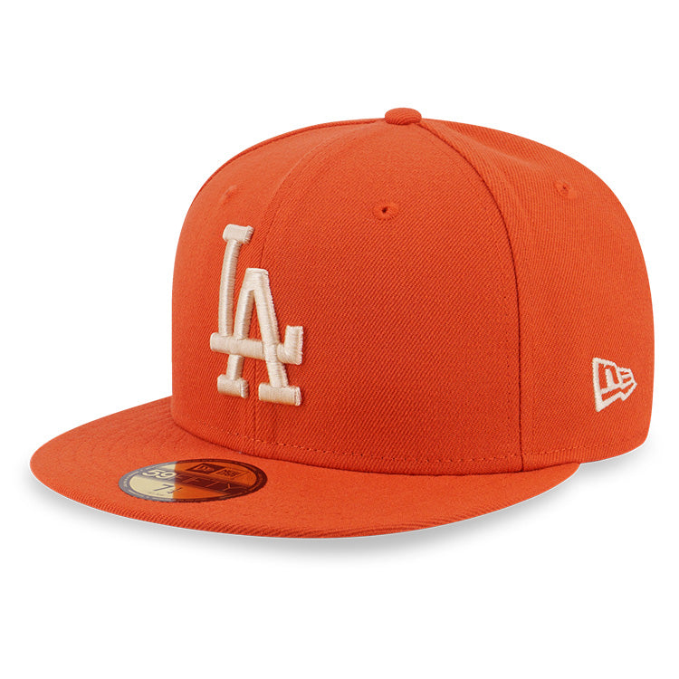 Los Angeles Dodgers MLB Campfire Burnt Orange 59FIFTY Fitted Cap