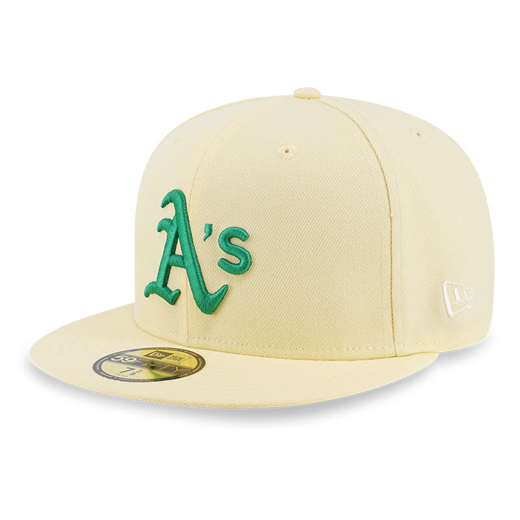 Oakland Athletics MLB Cooperstown Easter Egg Light Yellow 59FIFTY Fitted Cap