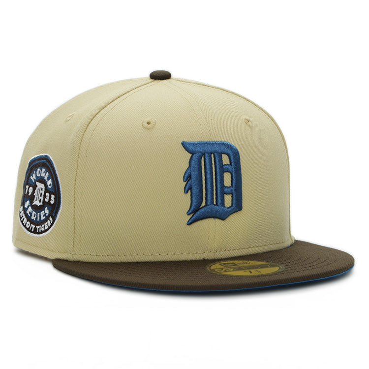 Detroit Tigers MLB Cooperstown World Series 1935 Egypt Vegas Gold 59FIFTY Fitted Cap