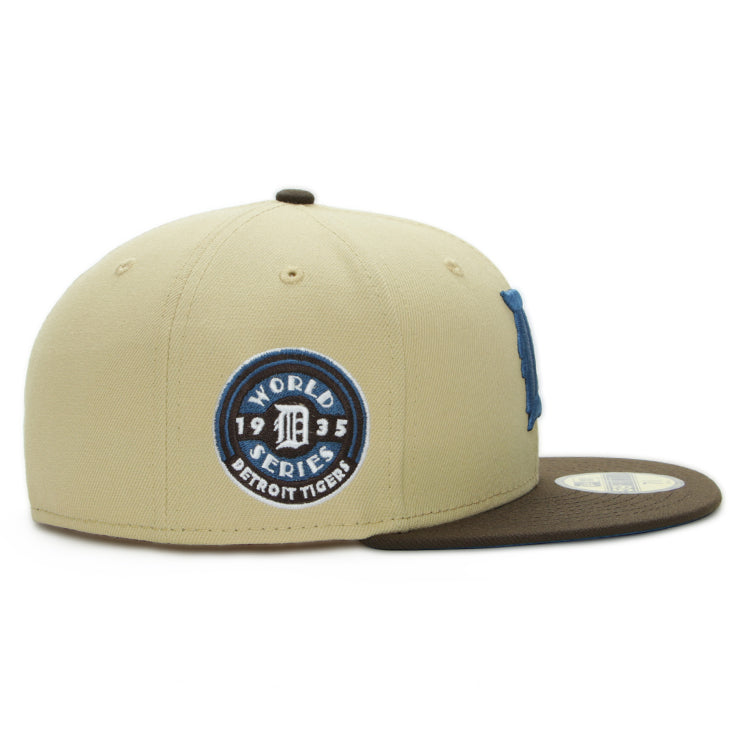 Detroit Tigers MLB Cooperstown World Series 1935 Egypt Vegas Gold 59FIFTY Fitted Cap