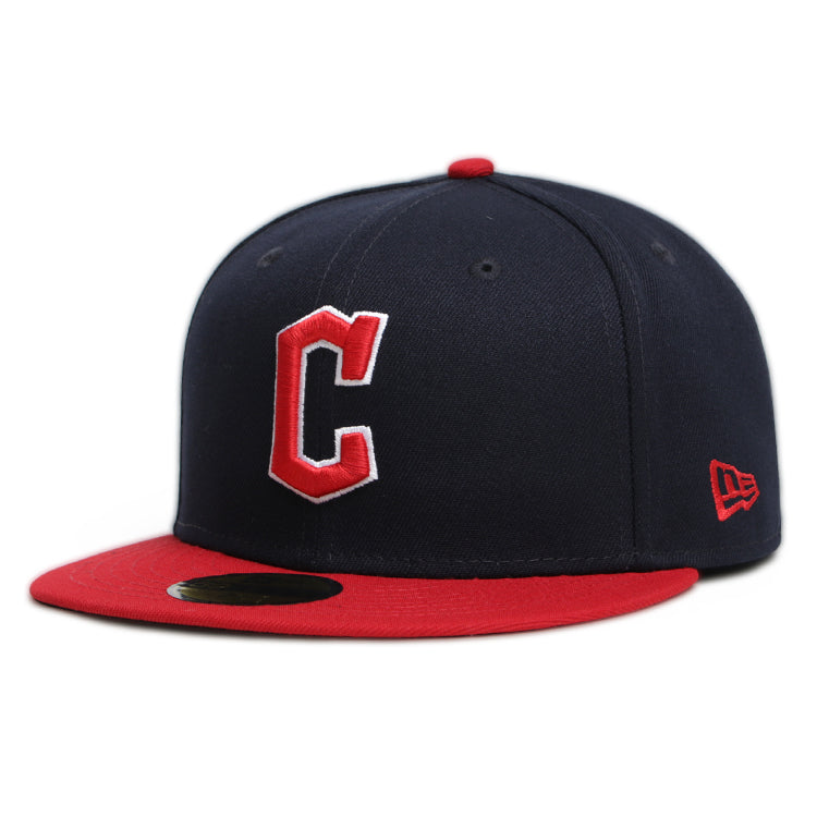 Cleveland Guardians MLB AC Perf Scarlet Navy 59FIFTY Fitted Cap