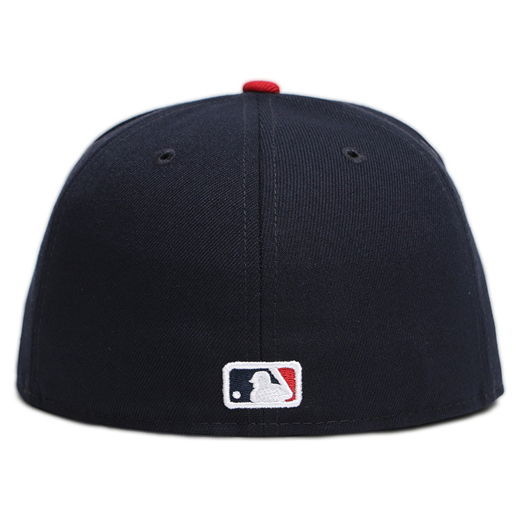 Cleveland Guardians MLB AC Perf Scarlet Navy 59FIFTY Fitted Cap