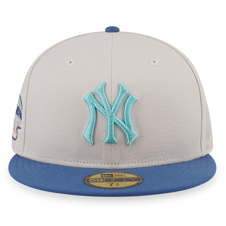 New York Yankees MLB Cooperstown Ocean Drive Blue Ivory 59FIFTY Fitted Cap