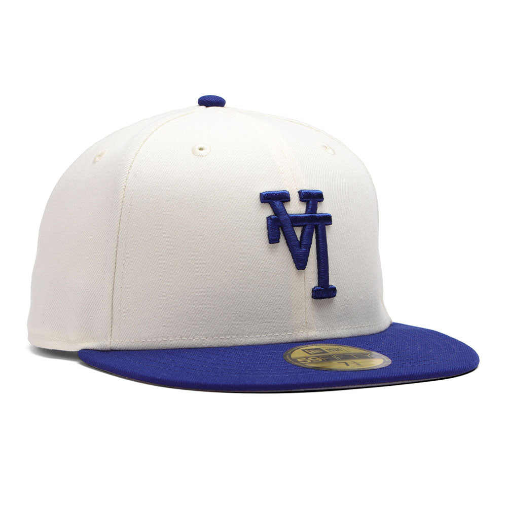 Los Angeles Dodgers Upside Down Cream Dark Royal 59FIFTY Fitted Cap