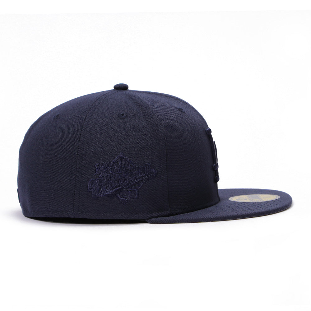 Los Angeles Dodgers Tonal Logo Navy 59FIFTY Fitted Cap