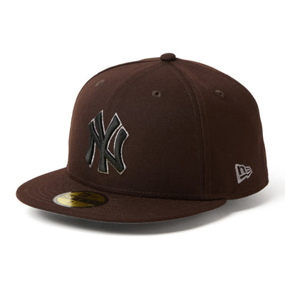 New Era New York Yankees Metallic Pewter Burnt Wood 59FIFTY Fitted Cap
