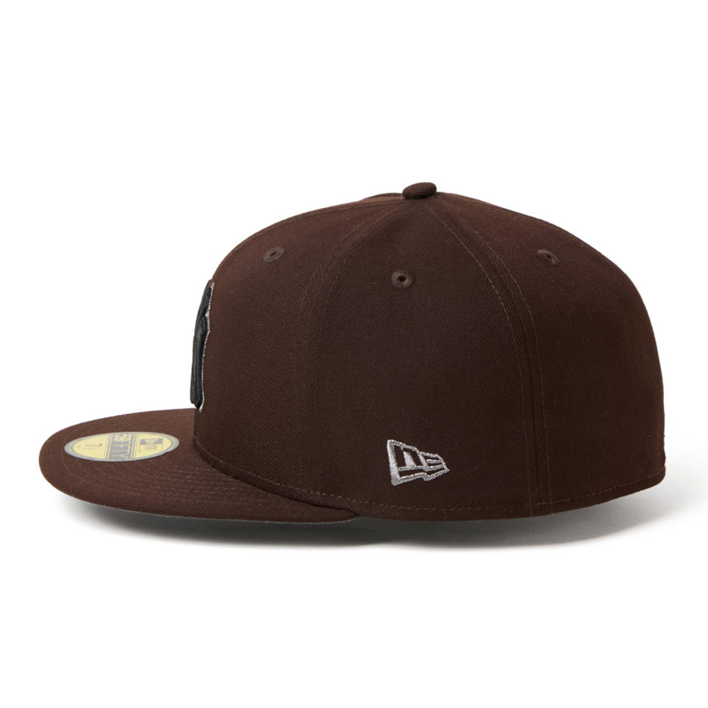 New Era New York Yankees Metallic Pewter Burnt Wood 59FIFTY Fitted Cap