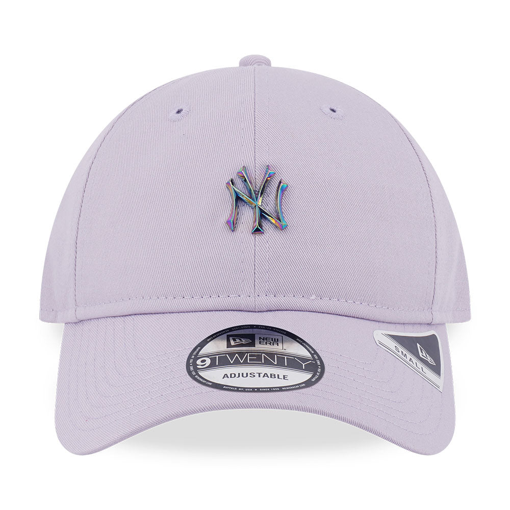 New Era New York Yankees Metal Badge FW25 Soft Lavender 9TWENTY Small Adjustable Cap