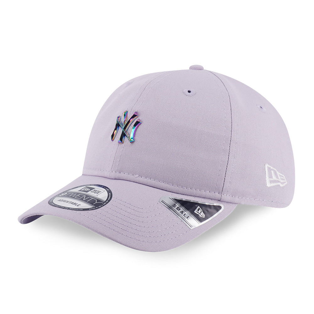 New Era New York Yankees Metal Badge FW25 Soft Lavender 9TWENTY Small Adjustable Cap