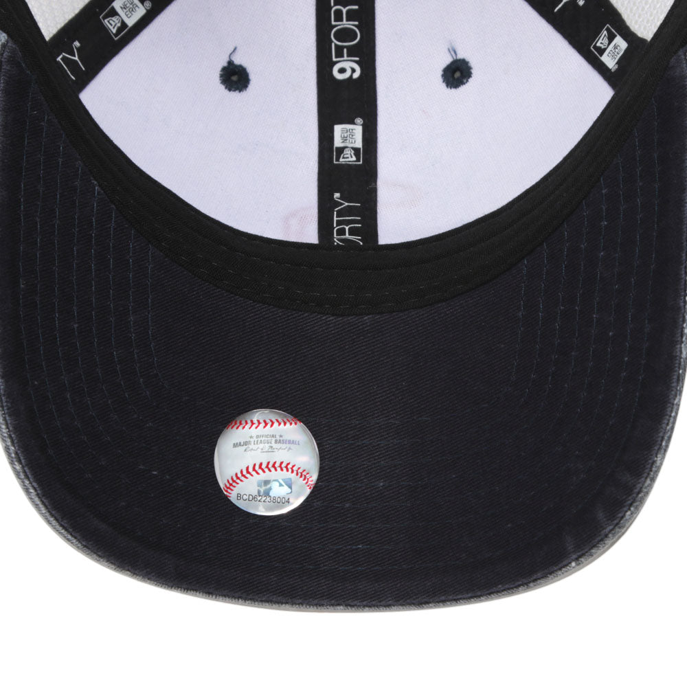 California Angels MLB Coop Black 9FORTY Trucker Cap