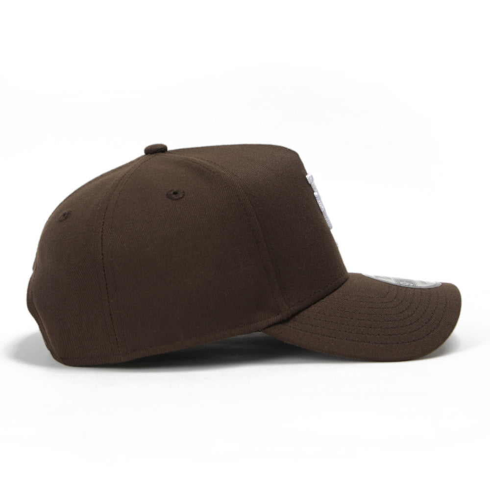 New Era Los Angeles Dodgers MLB UPSIDE DOWN Walnut 9FORTY A-Frame Snapback Cap
