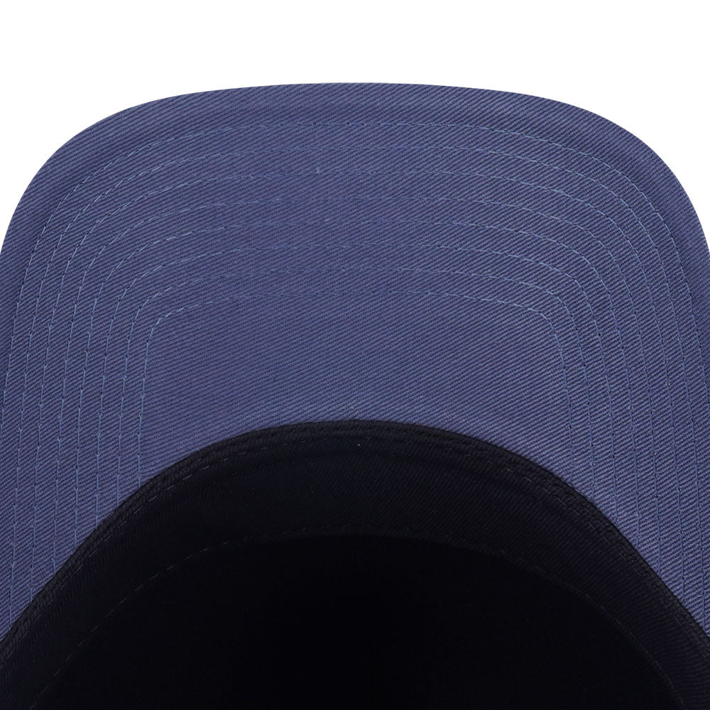 New Era Los Angeles Dodgers Metal Badge FW25 Muted Indigo 9FORTY A-Frame Trucker Snapback Cap