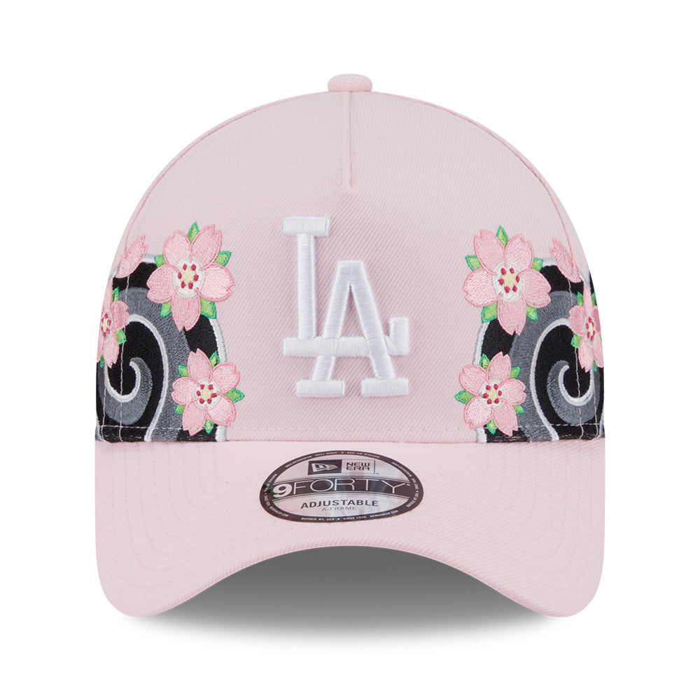 New Era Los Angeles Dodgers Sakura Pack SS26 Pink 9FORTY A-Frame Adjustable Cap