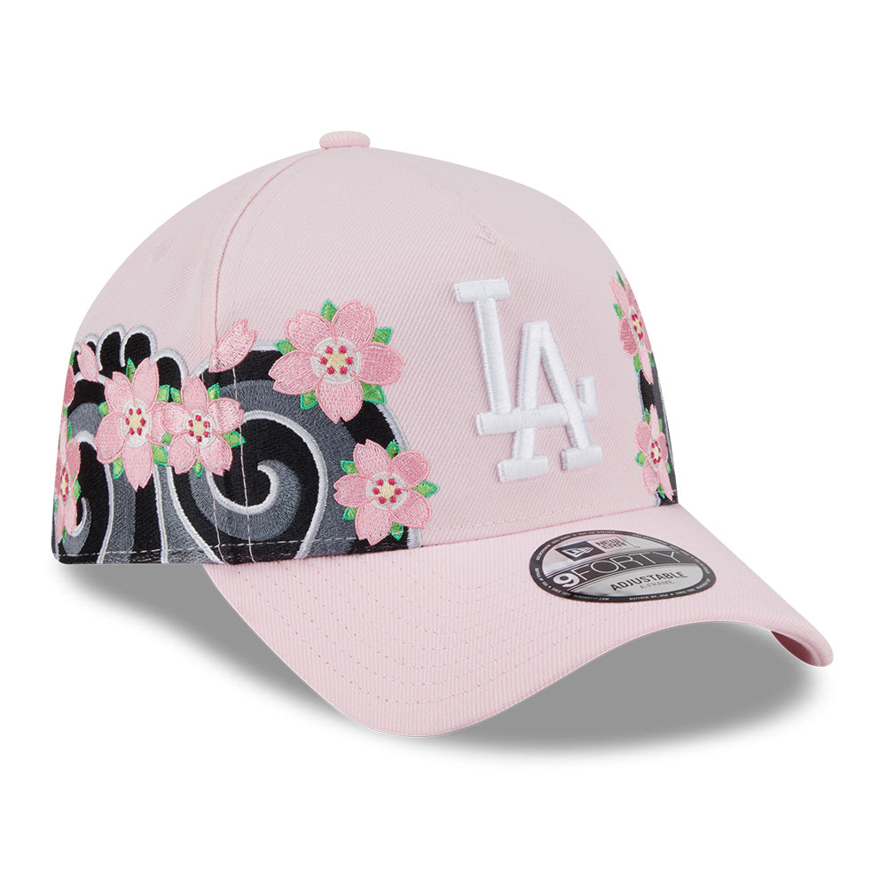 New Era Los Angeles Dodgers Sakura Pack SS26 Pink 9FORTY A-Frame Adjustable Cap