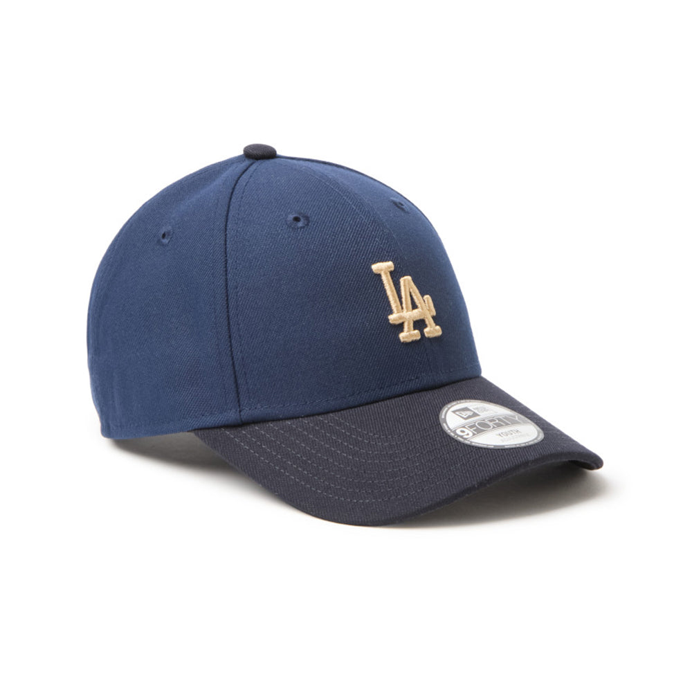 New Era Los Angeles Dodgers Mid Size Logo Blue Navy Youth 9FORTY Adjustable Cap