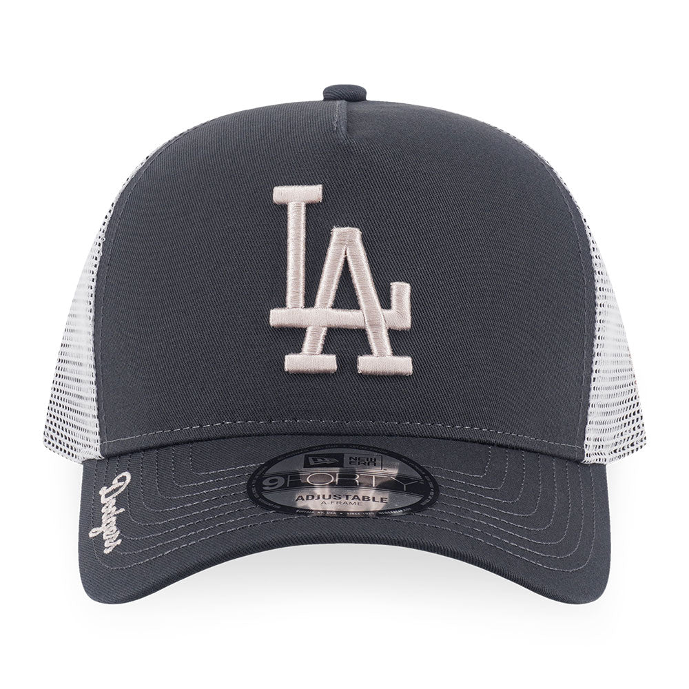New Era Los Angeles Dodgers Color Era FW26 Steel Clouds 9FORTY A-Frame Trucker Cap