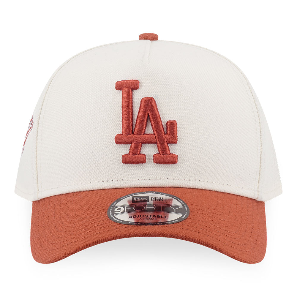 New Era Los Angeles Dodgers Chrome White Rush Orange 9FORTY A-Frame Adjustable Cap
