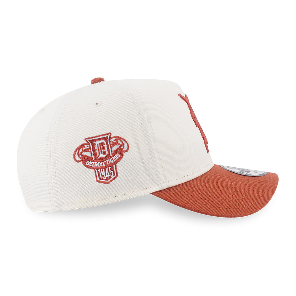 New Era Detroit Tigers Chrome White Rush Orange 9FORTY A-Frame Adjustable Cap