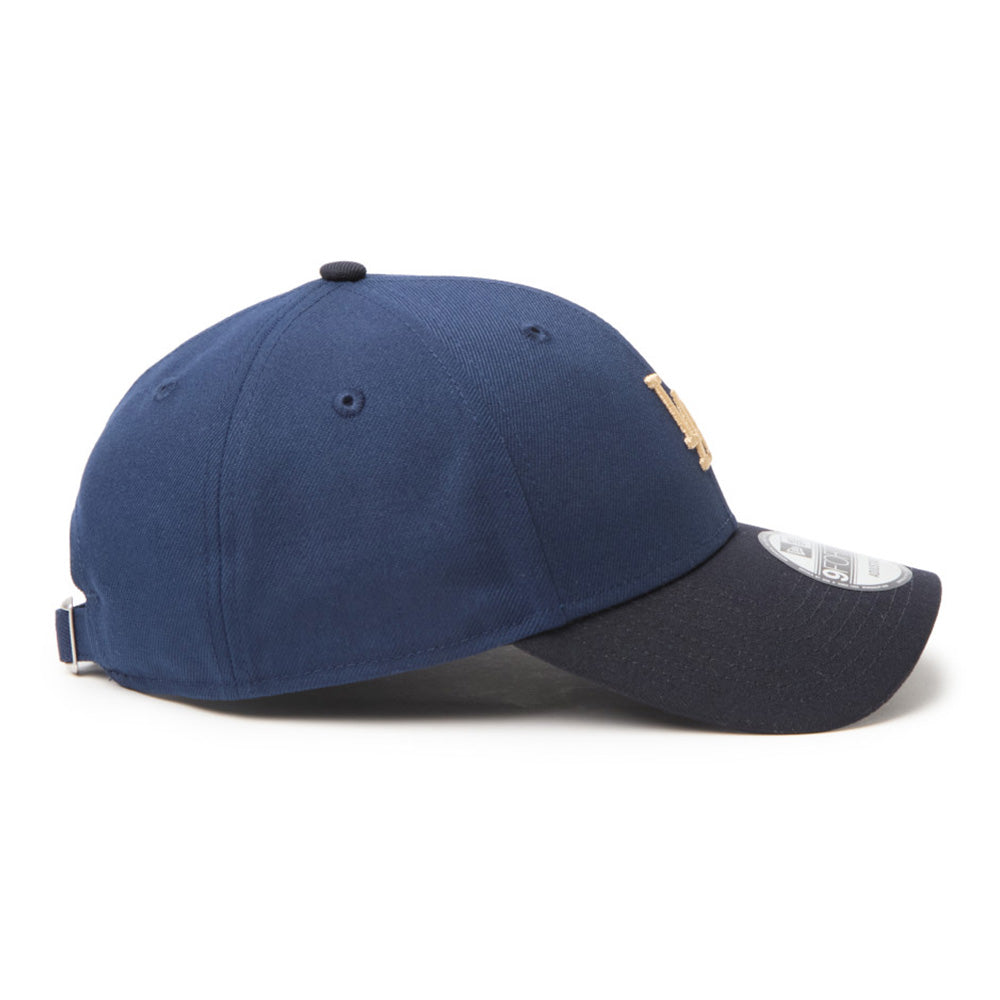 New Era Los Angeles Dodgers Mid Size Logo Blue Navy 9FORTY Adjustable Cap