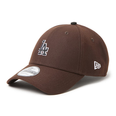 New Era Los Angeles Dodgers Mid Size Logo Brown 9FORTY Adjustable Cap