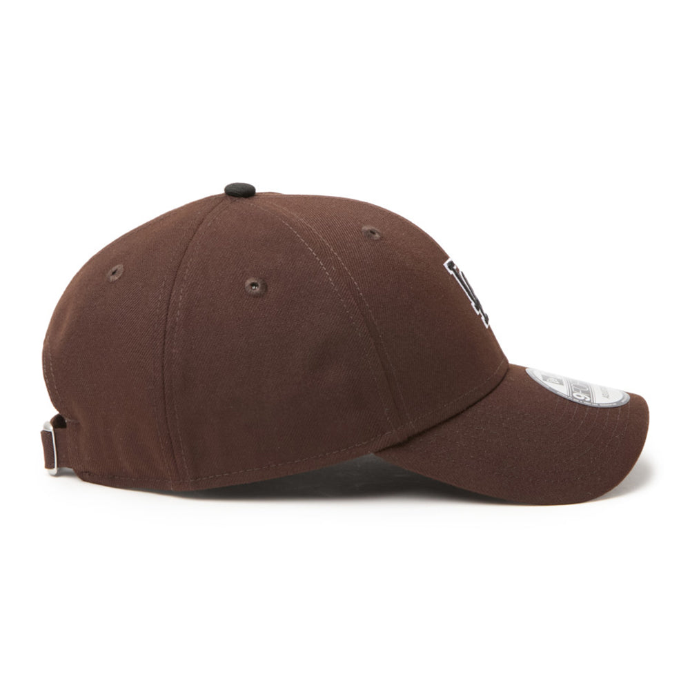 New Era Los Angeles Dodgers Mid Size Logo Brown 9FORTY Adjustable Cap