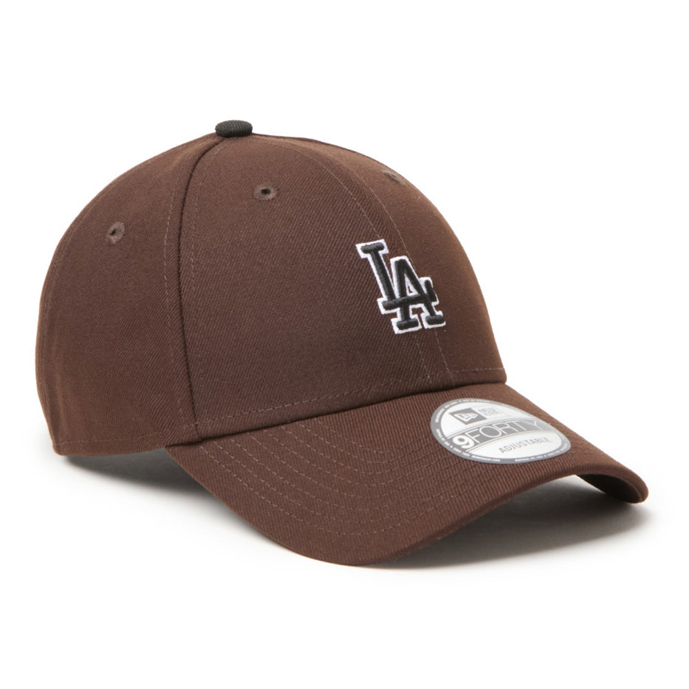 New Era Los Angeles Dodgers Mid Size Logo Brown 9FORTY Adjustable Cap
