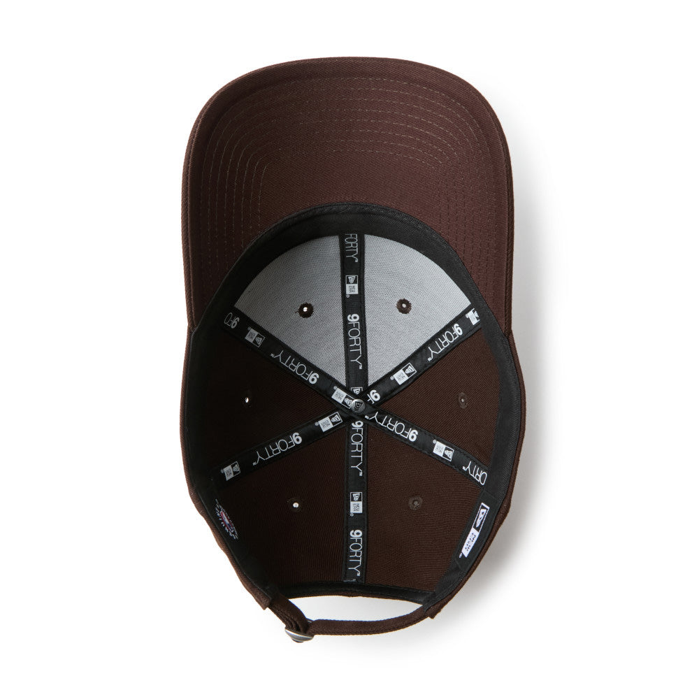 New Era Los Angeles Dodgers Mid Size Logo Brown 9FORTY Adjustable Cap