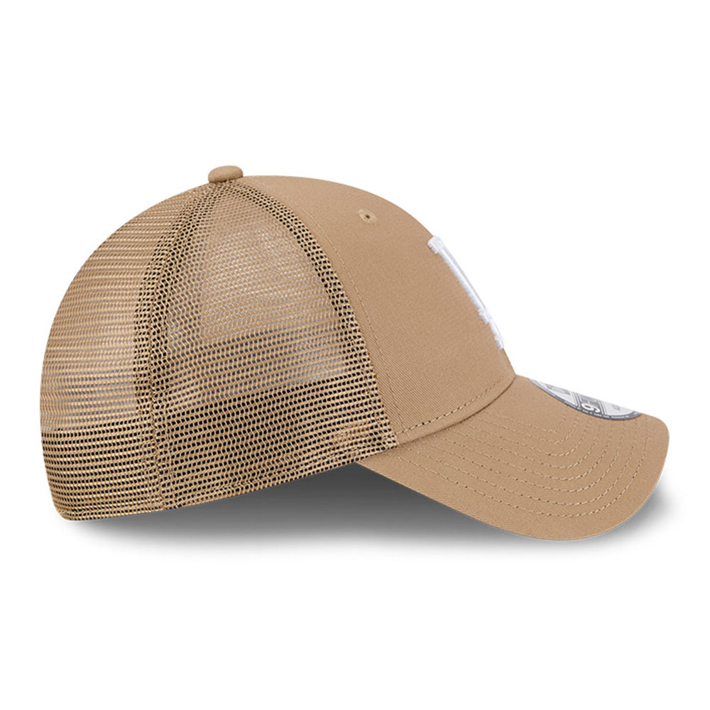 New Era Los Angeles Dodgers Khaki Classic 9FORTY Trucker Adjustable Cap