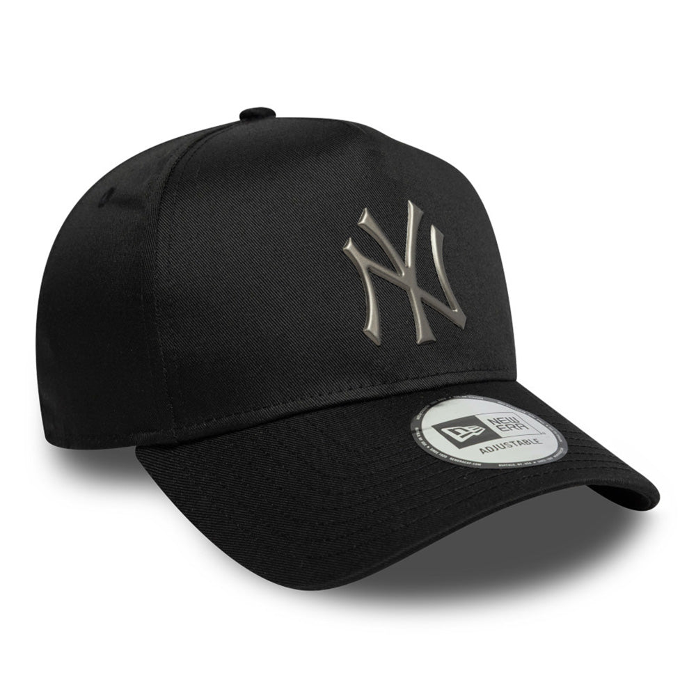 New Era New York Yankees Metallic Frame Black 9FORTY E-Frame Adjustable Cap