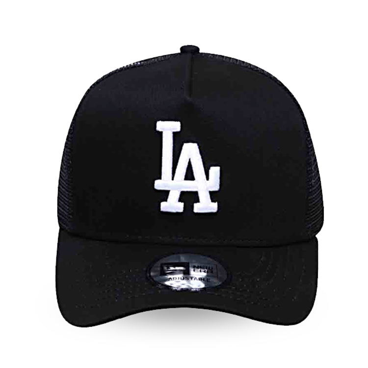 Los Angeles Dodgers MLB Essential Trucker Mesh Black 9FORTY D-Frame Snapback Cap (ESSENTIAL)