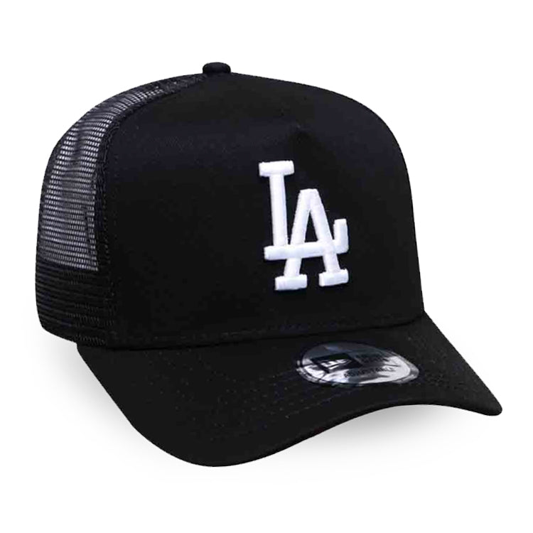 Los Angeles Dodgers MLB Essential Trucker Mesh Black 9FORTY D-Frame Snapback Cap (ESSENTIAL)