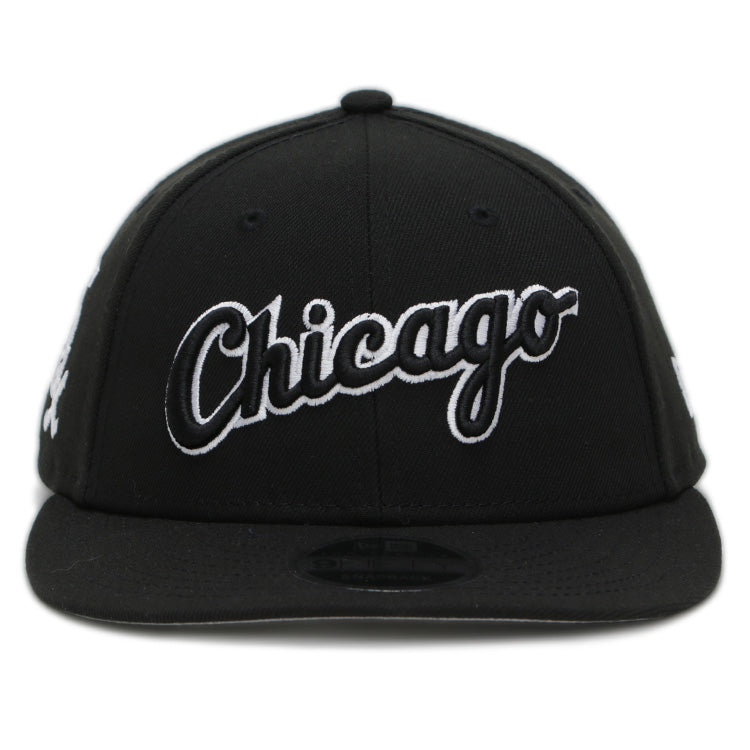 Chicago White Sox MLB FELT Black 9FIFTY Retro Crown Low Profile Adjustable Cap