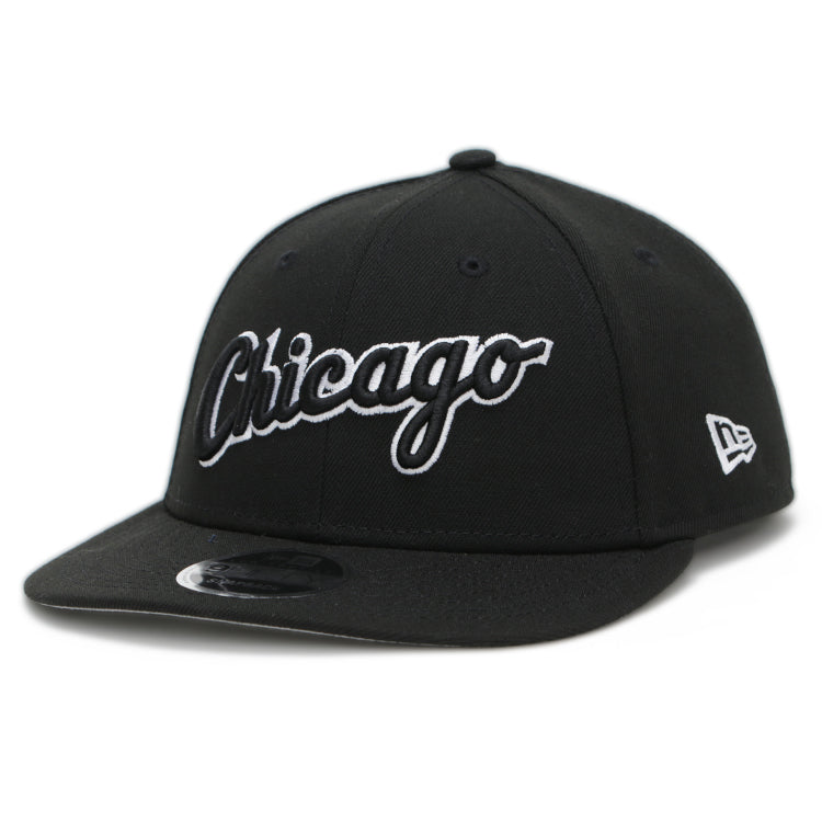 Chicago White Sox MLB FELT Black 9FIFTY Retro Crown Low Profile Adjustable Cap