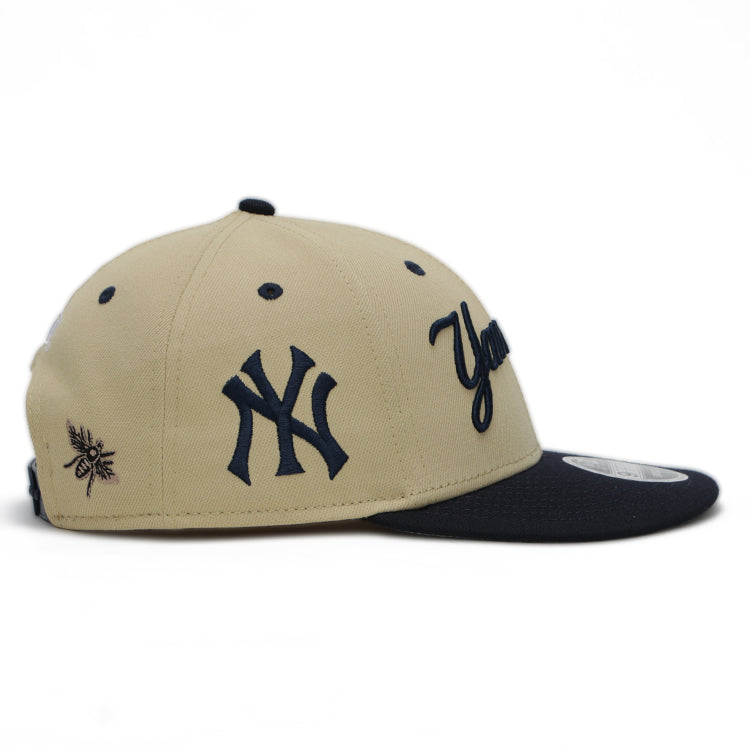 New York Yankees Script MLB FELT Vegas Gold 9FIFTY Retro Crown Low Profile Adjustable Cap