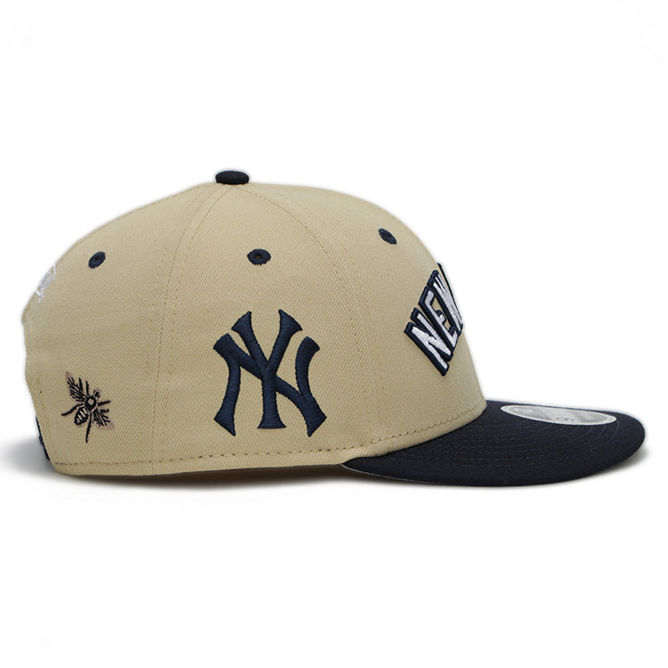 New York Yankees Wordmark MLB FELT Vegas Gold 9FIFTY Retro Crown Low Profile Adjustable Cap