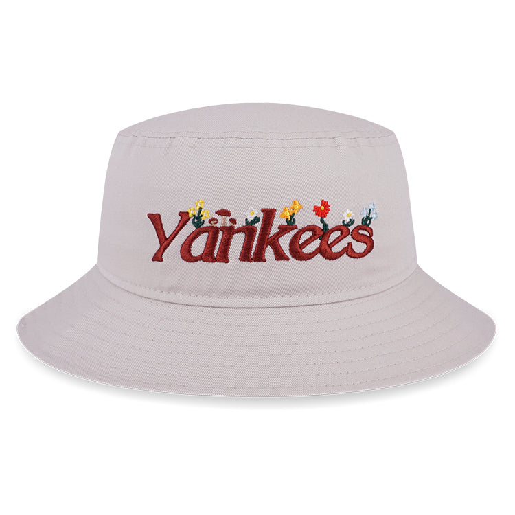 New York Yankees MLB Wild Floral Stone Bucket Hat