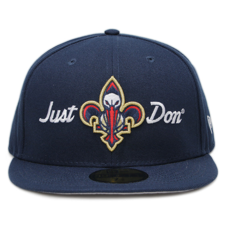 New Orleans Pelicans x JUST DON Navy 59FIFTY Fitted Cap