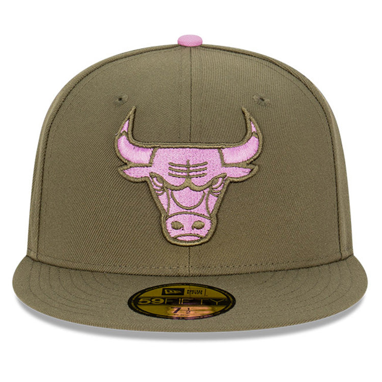 Chicago Bulls NBA Lavender Field 59FIFTY Fitted Cap