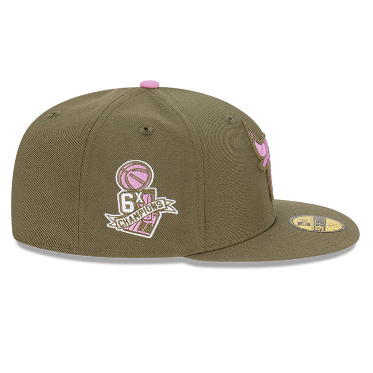 Chicago Bulls NBA Lavender Field 59FIFTY Fitted Cap