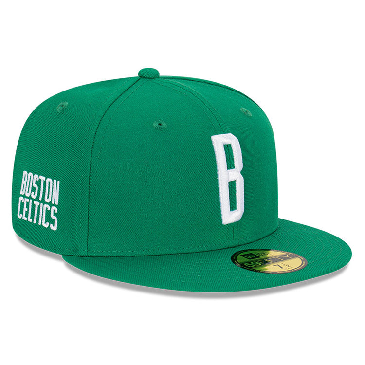 Boston Celtics NBA Ligature Kelly Green 59FIFTY Fitted Cap