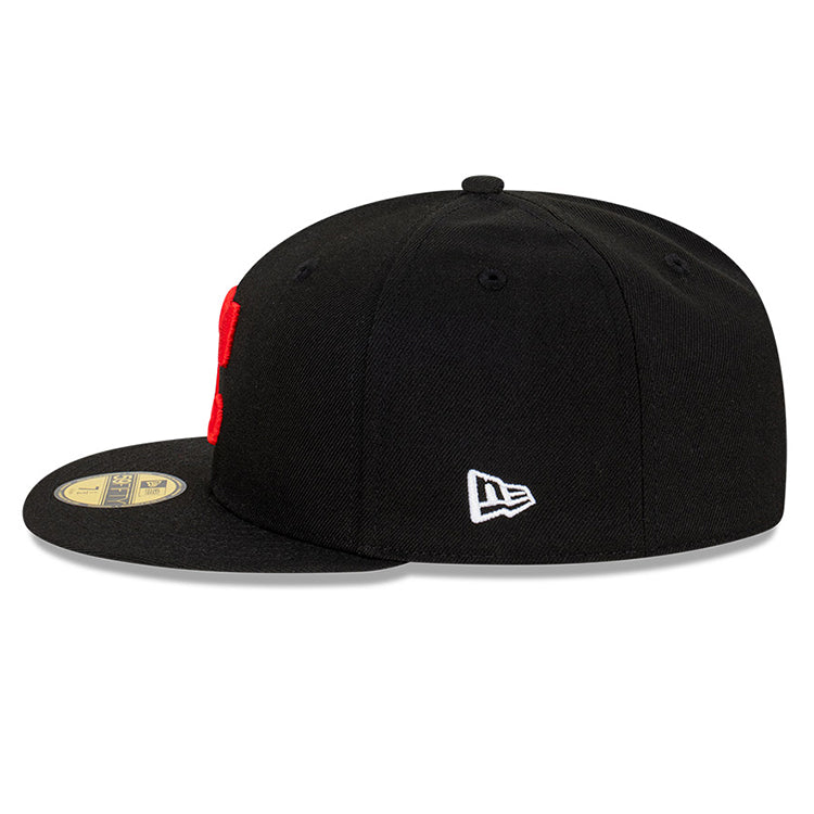 Chicago Bulls NBA Ligature Black 59FIFTY Fitted Cap