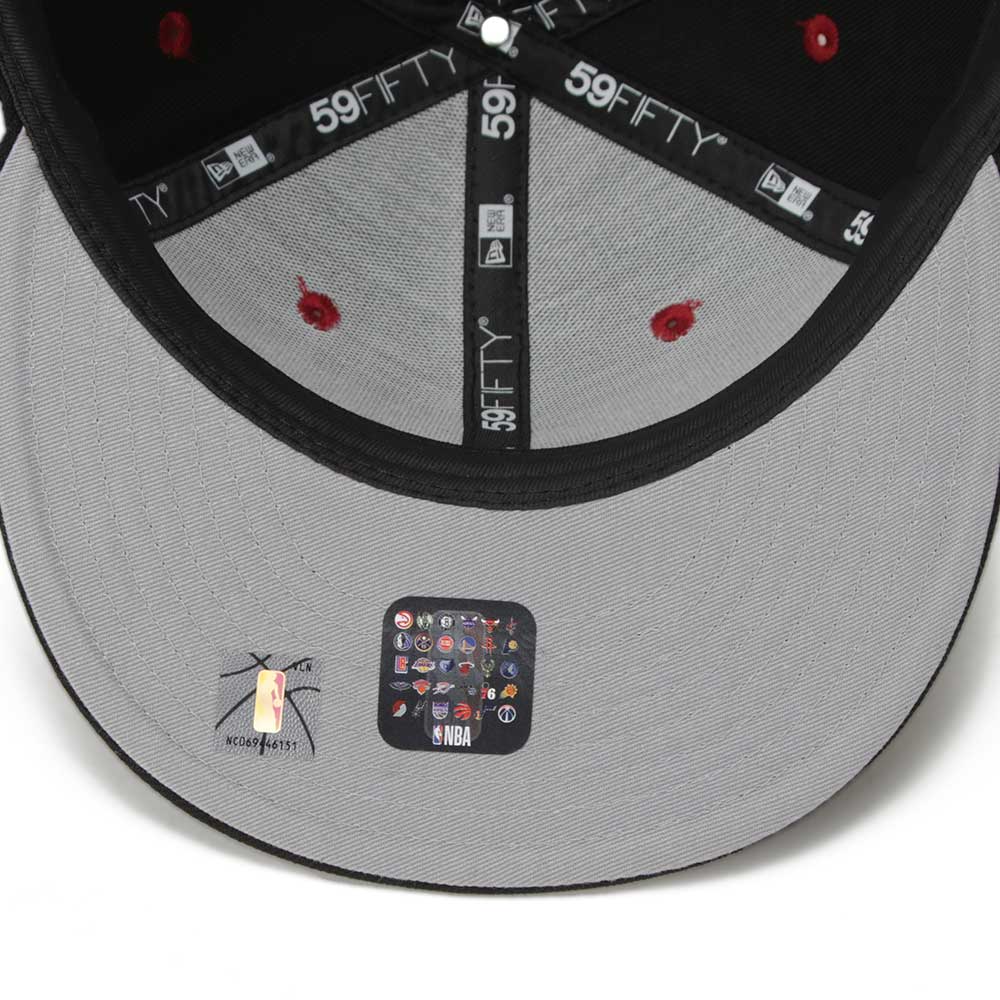 New Era Miami Heat NBA Rear Script Black 59FIFTY Fitted Cap