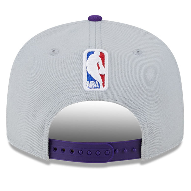 Los Angeles Lakers NBA Tip Off &#39;23 Gray Purple 9FIFTY Snapback Cap