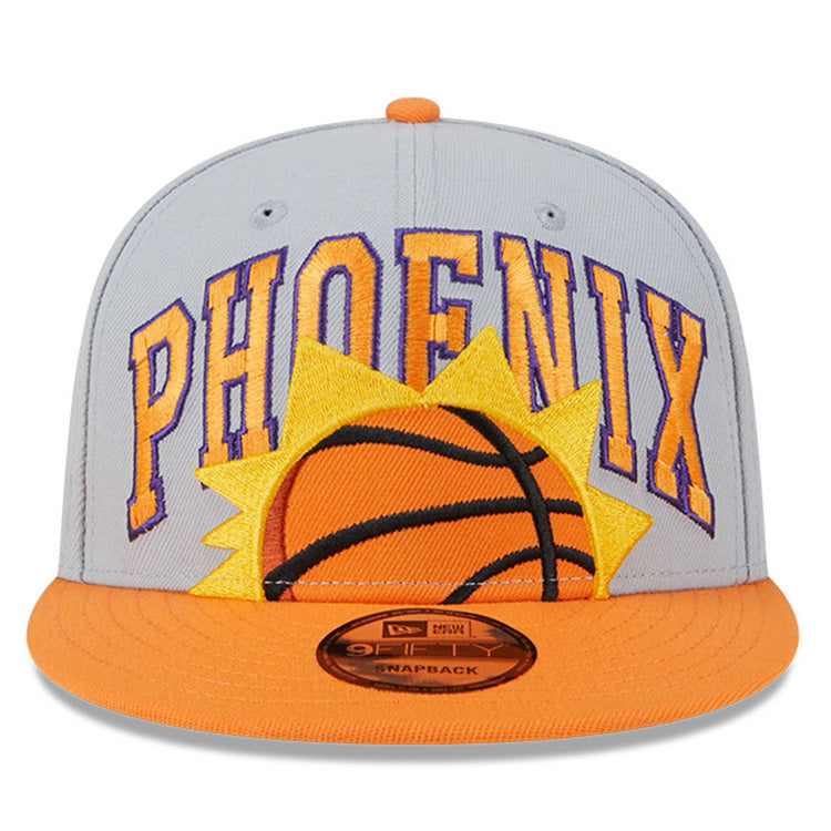 Phoenix Suns NBA Tip Off &#39;23 Gray Orange 9FIFTY Snapback Cap