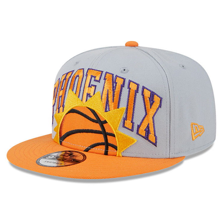 Phoenix Suns NBA Tip Off &#39;23 Gray Orange 9FIFTY Snapback Cap