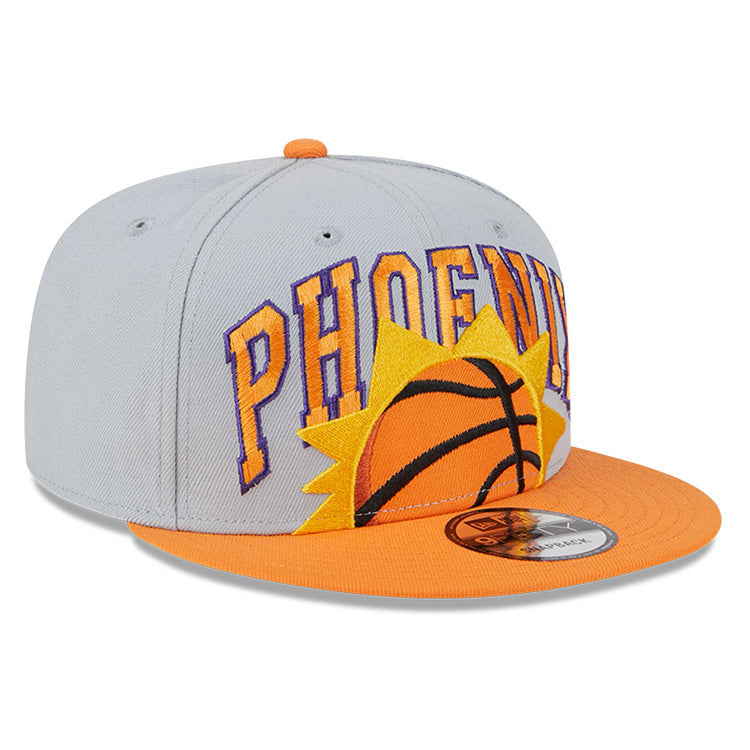 Phoenix Suns NBA Tip Off &#39;23 Gray Orange 9FIFTY Snapback Cap