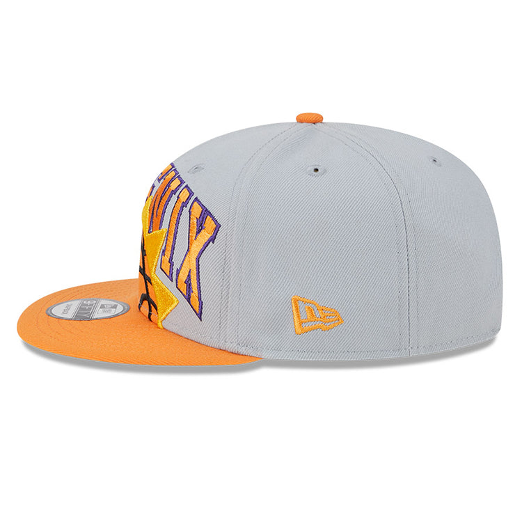 Phoenix Suns NBA Tip Off &#39;23 Gray Orange 9FIFTY Snapback Cap