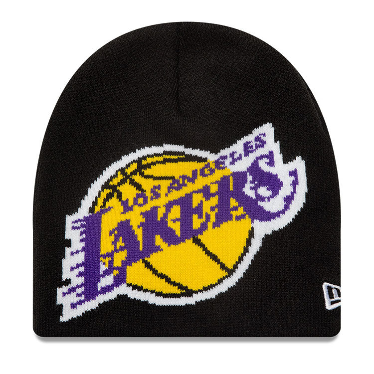 Los Angeles Lakers NBA Black Skull Beanie