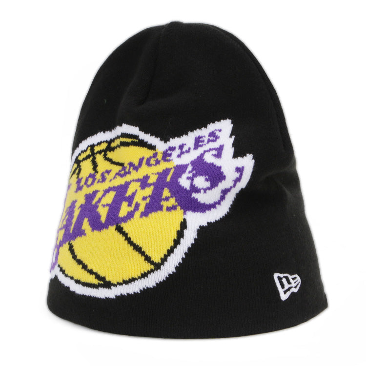 Los Angeles Lakers NBA Black Skull Beanie