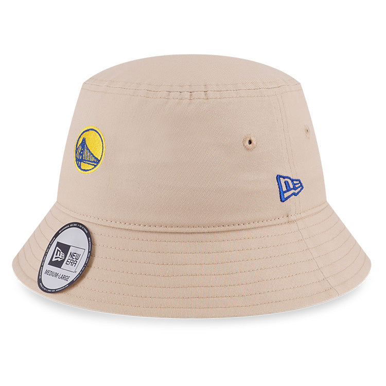 Golden State Warriors NBA Mini Logo Oat Milk Bucket Hat